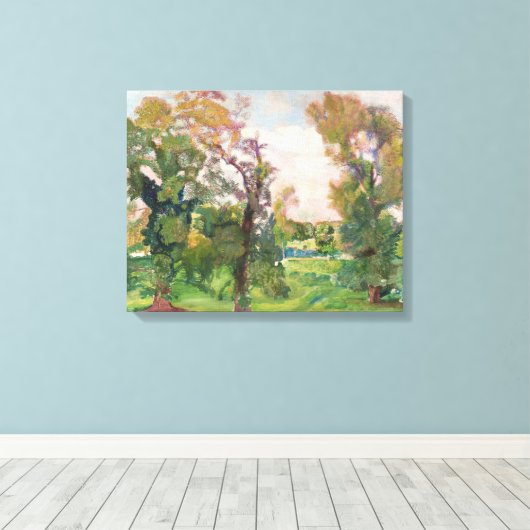 Bäume in der Villa Borghese von Armando Spadini Le Leinwanddruck (Insitu (Holzboden))