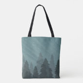 Bäume in der waldreichen Allover-Tasche Tasche (Rückseite)