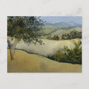 "Bäume in einem Feld #1" - Postkarte für Landstraß