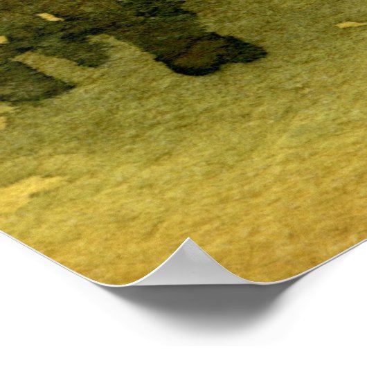 "Bäume in einem Feld #2" Landschaftsposter Poster (Ecke)