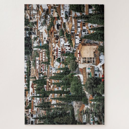 Bäume in Granada, Spanien Puzzle (Vertikal)