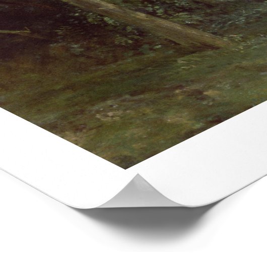 Bäume in Hampstead Poster (Ecke)