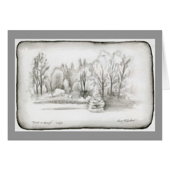 "Bäume in Nancy " (Vorderseite (Horizontal))