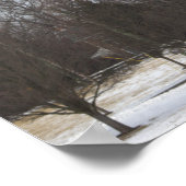 Bäume in Schneeplakat Poster (Ecke)