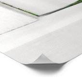 Bäume in Springtime - Fenster öffnen mit Tulips Poster (Ecke)