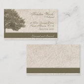 Bäume in TAN-Papier Visitenkarte (Vorne/Hinten)