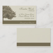 Bäume in TAN Visitenkarte (Vorne/Hinten)