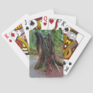 Bäume in Waldspielkarten schneiden Spielkarten