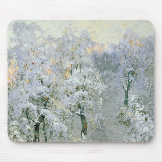 Bäume in winterlichem Silver, 1910 Mousepad (Vorne)