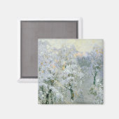 Bäume in Wintry Silver, 1910 Magnet (Vorderseite/Rückseite)