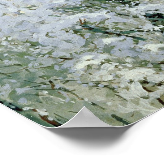 Bäume in Wintry Silver, 1910 Poster (Ecke)