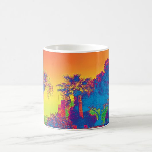 Bäume in Zypern Kaffeetasse (Mittel)