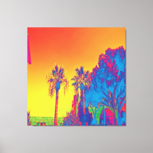 Bäume in zyprischer Stretchkanvas Print Leinwanddruck (Vorderseite)