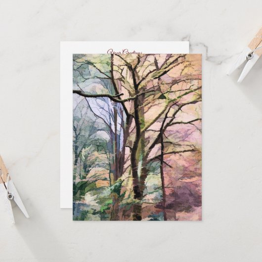 BÄUME KARTE (Vorderseite/Rückseite Beispiel)