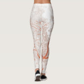 Bäume Karte 2 Leggings (Rückseite)