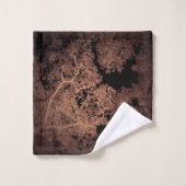 Bäume Karte 5 Badhandtuch Set (Waschlappen)