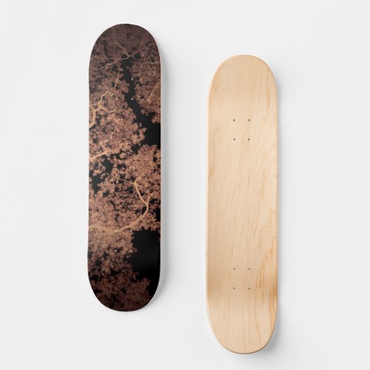 Bäume Karte 5 Skateboard (Vorderseite)