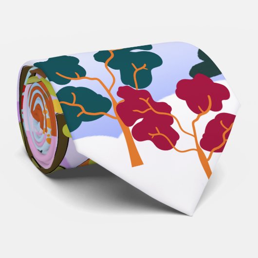 Bäume Krawatte (Gerollt)