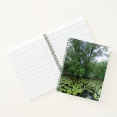 Bäume Lake Lily Pads SpiralNotebook Notizblock (Innenseite)