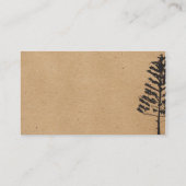 Bäume | Landflucht | Natur Visitenkarte (Rückseite)