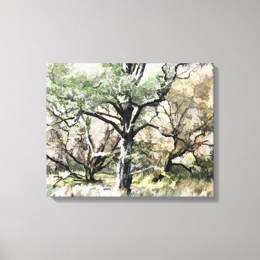 BÄUME LEINWANDDRUCK (Vorderseite)