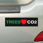 BÄUME LIEBE CO2 AUTOAUFKLEBER (Auf Auto)