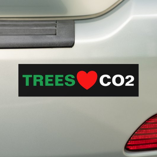 BÄUME LIEBE CO2 AUTOAUFKLEBER (Auf Auto)