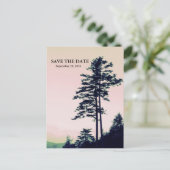 Bäume Liebe l Feiern die Natur Save the Date Ankündigungspostkarte (Stehend Vorderseite)