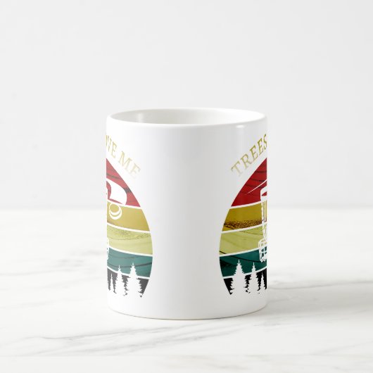 Bäume Liebe mir - Funny Disc Golf Kaffeetasse (Mittel)