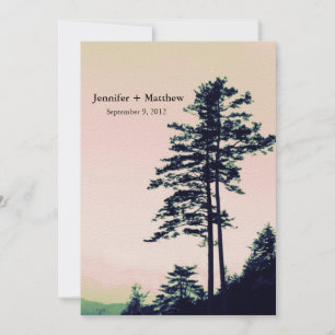 Bäume lieben   Benutzerdefinierte Einladung zum Fe