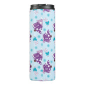 BÄUME lila UND TURQUOISE WINTER Thermosbecher (Rückseite)