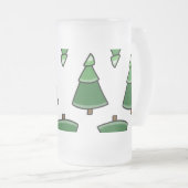 Bäume Mattglas Bierglas (VorderseiteRechts)