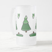 Bäume Mattglas Bierglas (Vorderseite Links)