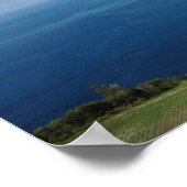 Bäume mit Blick auf den Ozean Poster (Ecke)