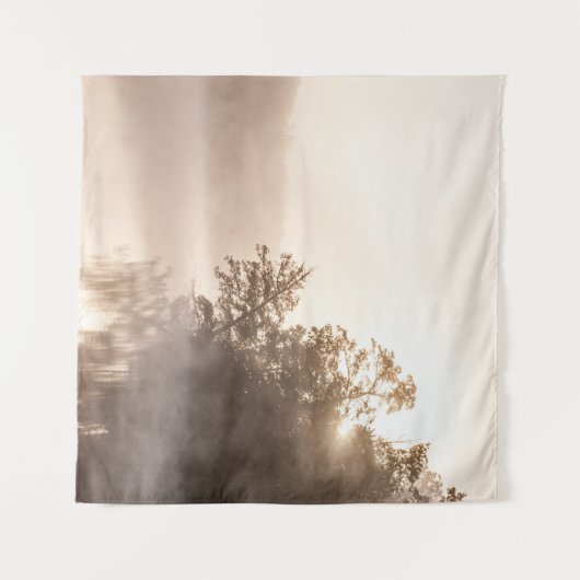 BÄUME MIT FOG WANDTEPPICH (Vorderseite (Horizontal))