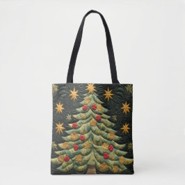 BÄUME MIT GRÜNEN QUILTED AUSSEHENEN CHRISTMAS TASCHE
