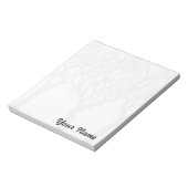 Bäume mit Ihrem Namen - anpassbares Notizblock (Rotiert)