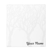 Bäume mit Ihrem Namen - anpassbares Notizblock (Vorderseite)