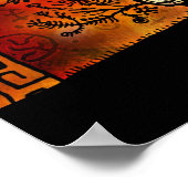 Bäume mit Labyrinthen Poster (Ecke)