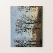 Bäume mit Mistletoe gegen einen klaren Himmel Puzzle (Vertikal)