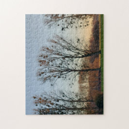 Bäume mit Mistletoe gegen einen klaren Himmel Puzzle