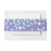 BÄUME MIT STARS Bat Mitzvah Einladung Bauch Band (Vorderseite Beispiel)