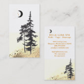 *~* Bäume Mondgoldstars Mondbären Visitenkarte (Vorne/Hinten)