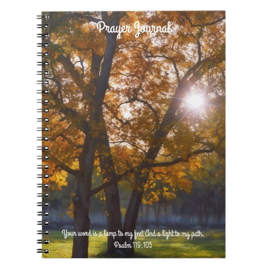 Bäume Natur Light Bible Verse Prayer Journal Notizblock (Vorderseite)