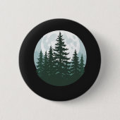 Bäume Naturwald Silhouette Button (Vorderseite)