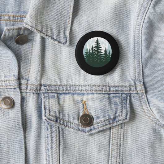 Bäume Naturwald Silhouette Button (Beispiel)
