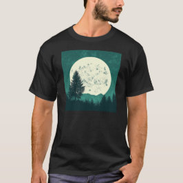 Bäume Naturwald Silhouette T-Shirt