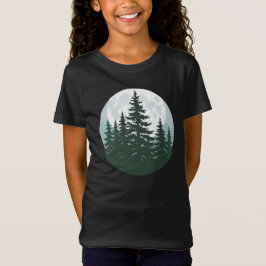 Bäume Naturwald Silhouette T-Shirt