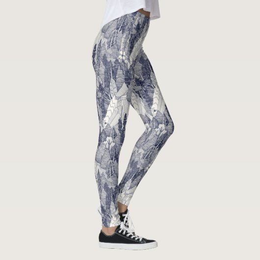 Bäume NC-blaue Leggings (Rechts)