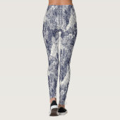 Bäume NC-blaue Leggings (Rückseite)
